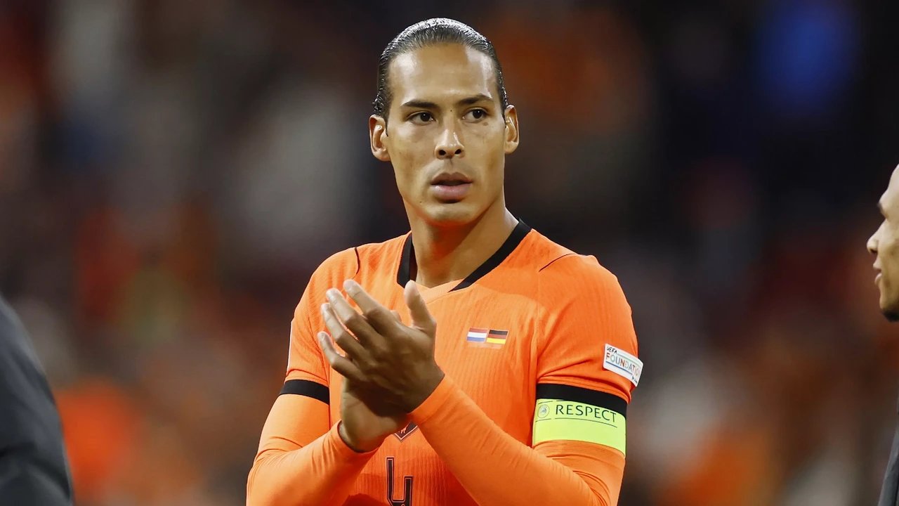 Persbeeld bij: Van Dijk vond dat Oranje minimaal een punt verdiende: 'Met vlagen heel goed spel'